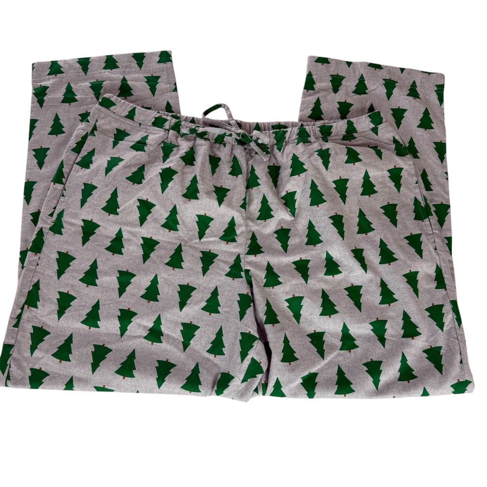 Hanna Andersson XXL Christmas Tree Print Pajama Pants Loungewear Holiday Unisex - Picture 2 of 9